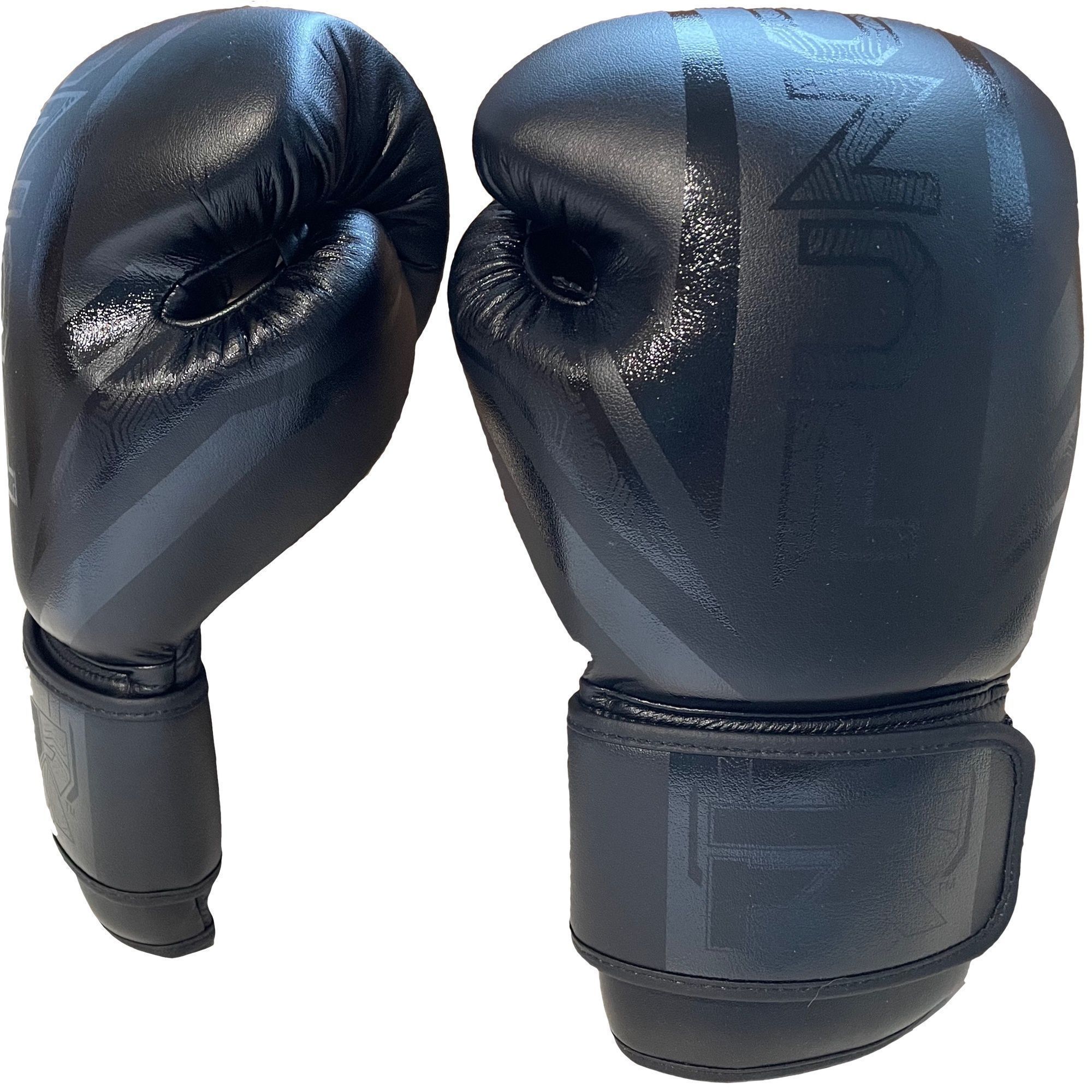 PunchR™ Bokshandschoenen Electric Zwart Zwart Microfiber